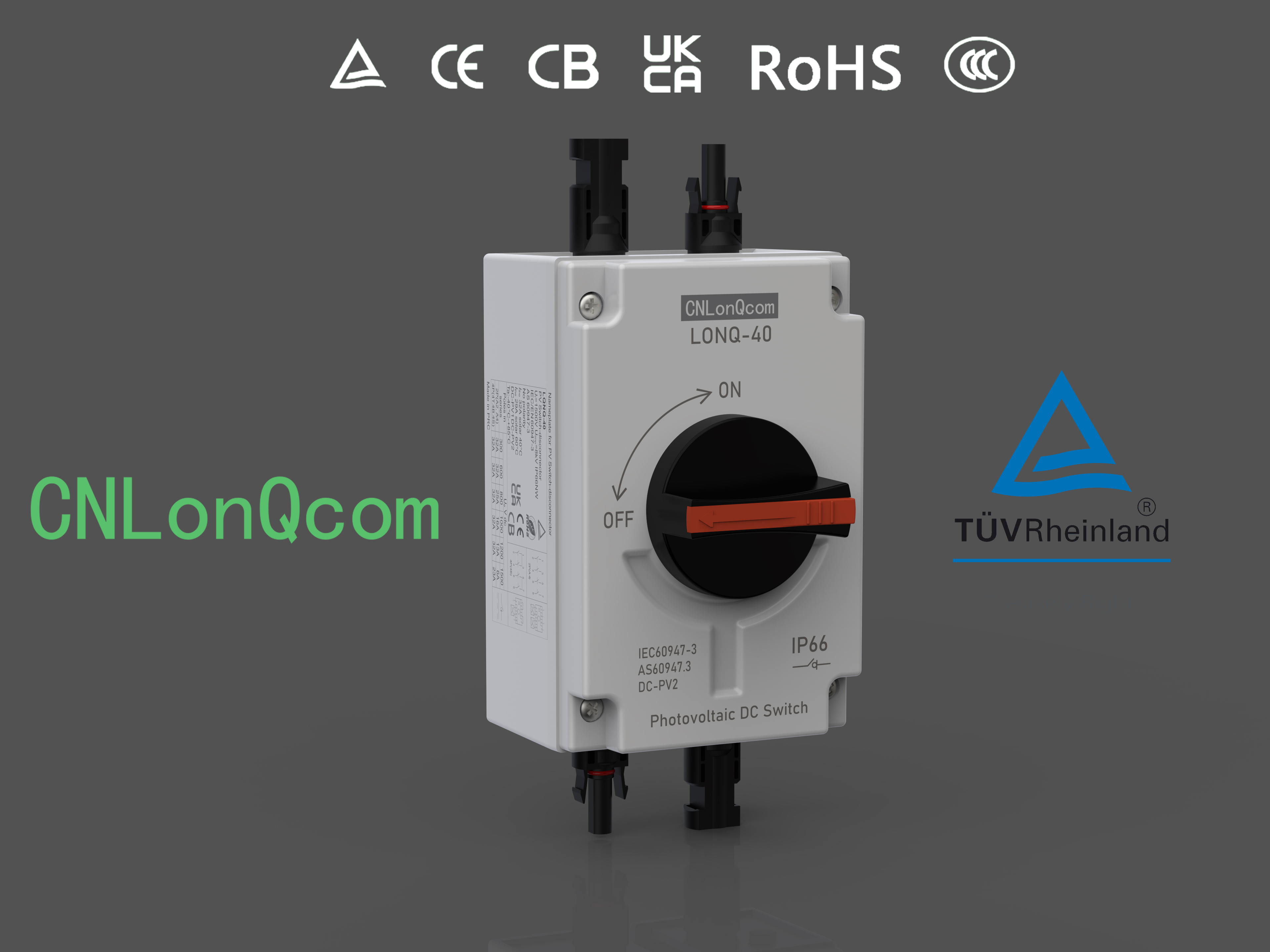 Công tắc cách ly PV LONQ-40 của Longqi New Energy - Cung cấp cho bạn nguồn điện bằng năng lượng mặt trời