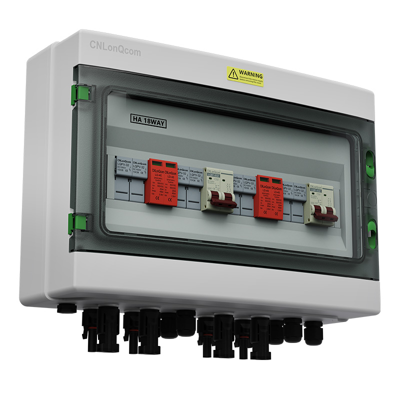 PV Combiner Hộp 4 trong 2 OUT DC500V